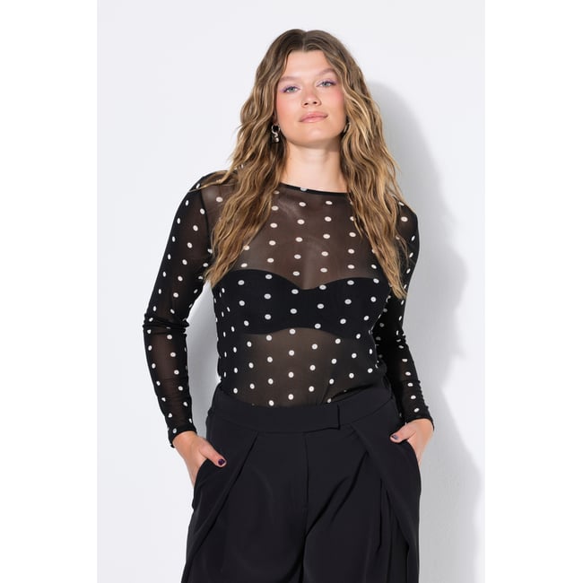 Manches longues, coupe Slim Shape noir <span itemprop=