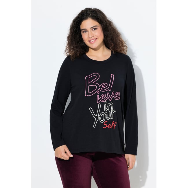 T-shirt classique à col rond et - ULLA POPKEN