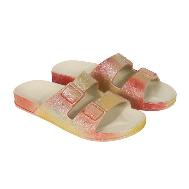 Sandales plates Sereia cerise <span itemprop=