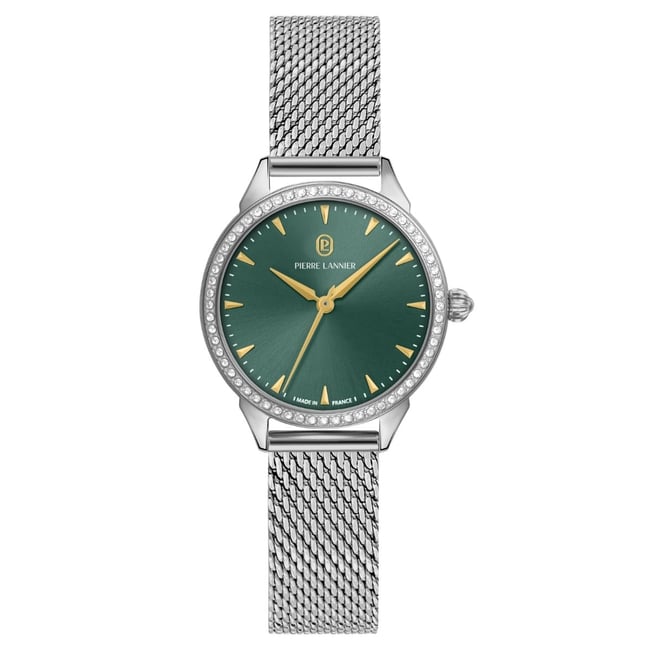 Montre Analogique  ASTORIA argenté vert argenté <span itemprop=