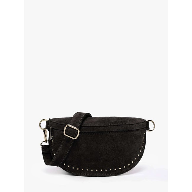 Sac banane cuir nero <span itemprop=