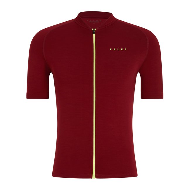T-shirt Fibre artificielle bordeaux <span itemprop=