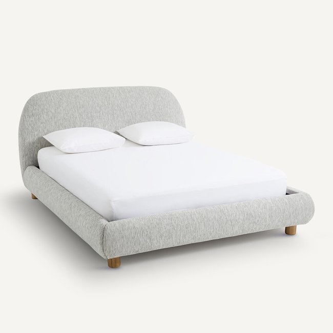 Bett mit Lattenrost Aude, Design by E.Gallina beige <span itemprop=