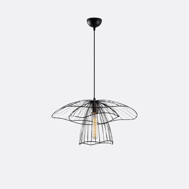 Светильник подвесной из железа, Tel / Тел черный SO'HOME