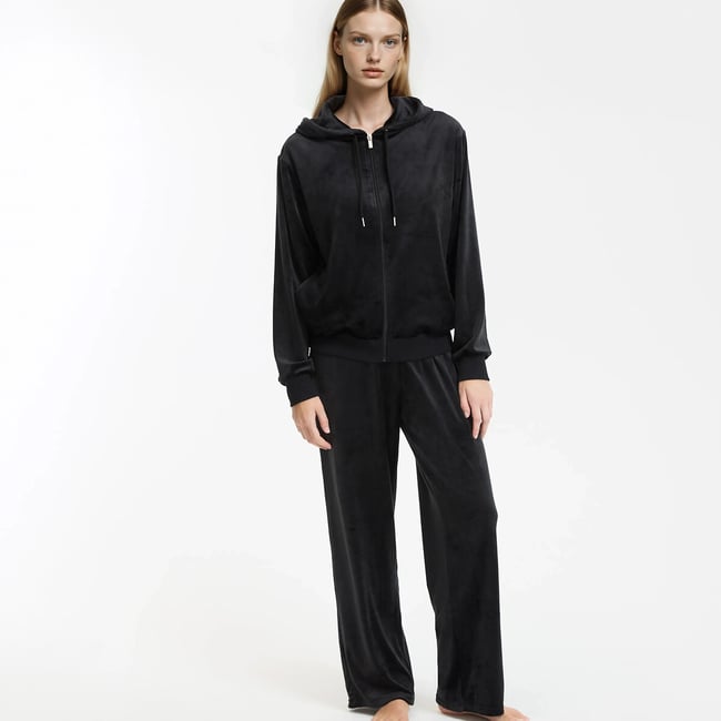 Pijama de veludo liso - ANNE WEYBURN