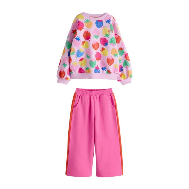 Ensemble pull et jogging, 2 pièces fraise arc-en-ciel <span itemprop=