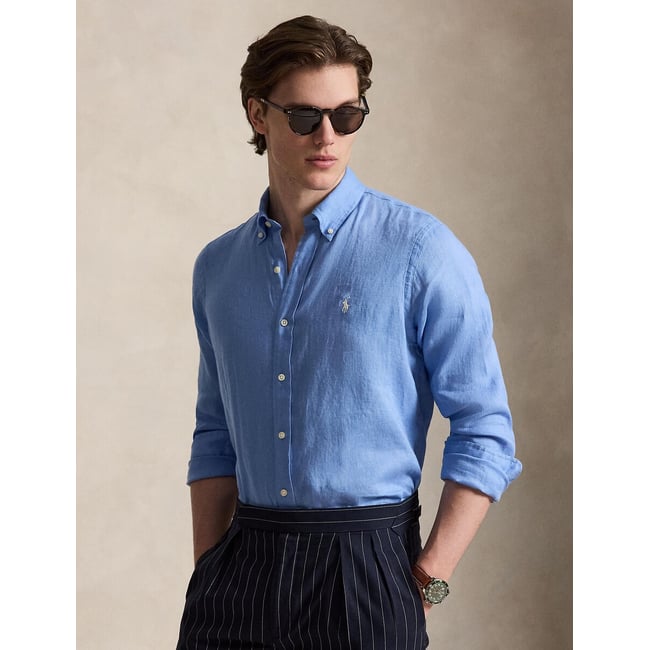 Camicia in lino Custom Fit - POLO RALPH LAUREN