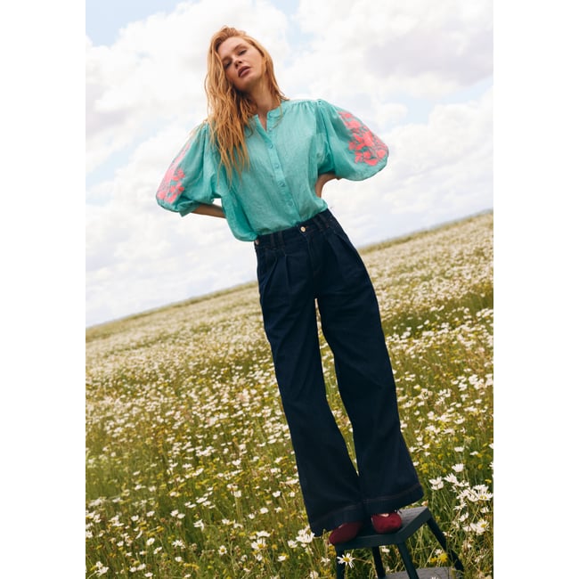 Jean large dark blue <span itemprop=