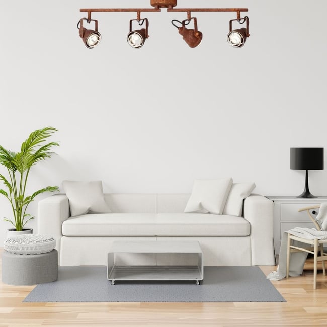 Plafonnier    BENTE Couleur rouille <span itemprop=