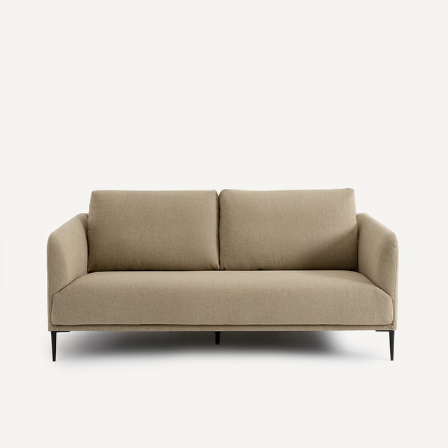 Canapé compact, en chenille recyclée, OSCAR, design Emmanuel Gallina Couleur ecorce <span itemprop=