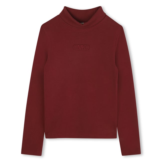 T-shirt manches longue col montant garnet <span itemprop=