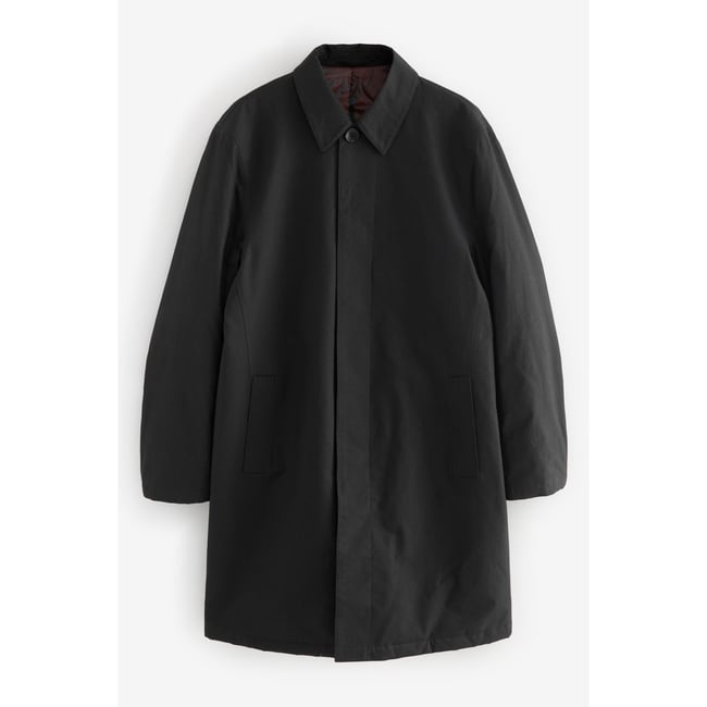 Trench imperméable long noir <span itemprop=