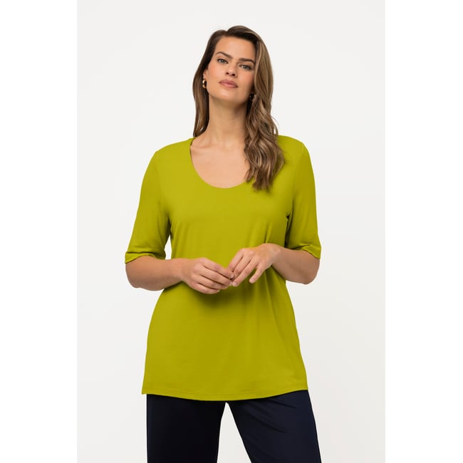 Tee-shirt Gerry Weber Doublé Marron Clouté Au Col - Taille L (40/42) - Manches Courtes - Occasion Très Bon état