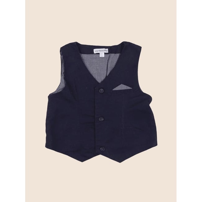 Gilet - Très bon état bleu <span itemprop=
