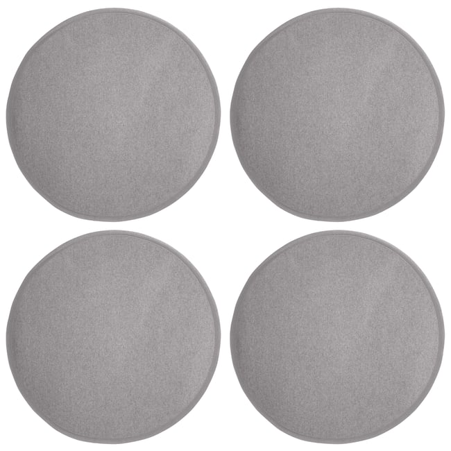 Galettes de chaise rondes imitation feutre FELT 35cm- lot de 4 - MAGMA HEIMTEX
