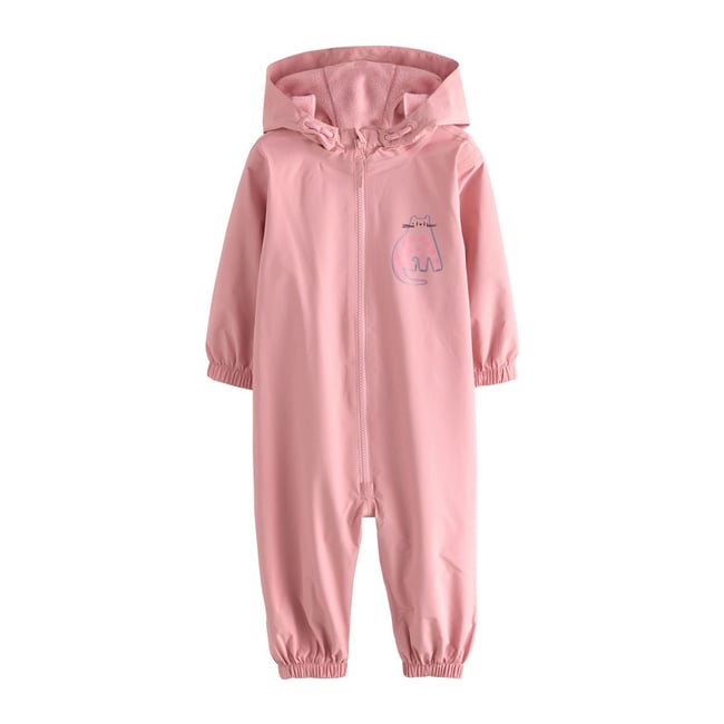 Combinaison imperméable imprimée rose pâle <span itemprop=