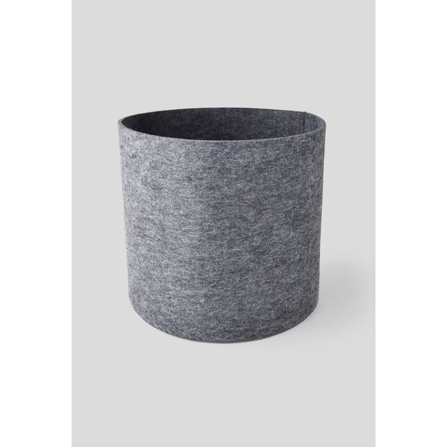 MONOPRIX MAISON - Panier en feutrine gris (2 tailles disponibles) - GRIS FONCE L - gris fonce l <span itemprop=