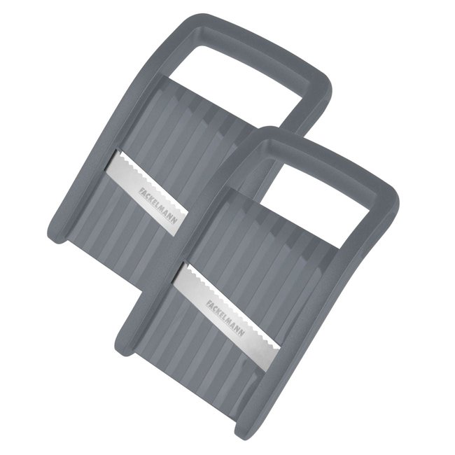 Set de 2 mandolines en plastique et inox HANDMADE TRADITION noir <span itemprop=