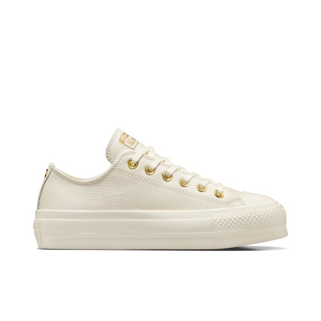 Baskets CHUCK TAYLOR ALL STAR LIFT PLATFORM GOLDEN HITS écru/écru/or <span itemprop=