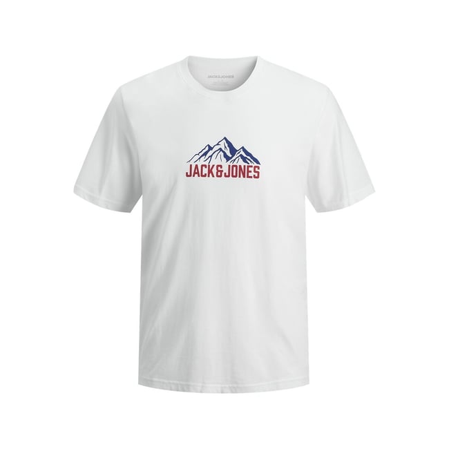 T-shirt manches courtes, col rond, ROCHE - JACK & JONES