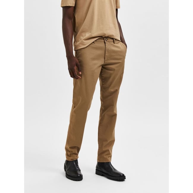 Pantalon Chino Dockers Beige Rayé Stretch - Taille W33 L34 - Slim Fit - Occasion Très Bon état