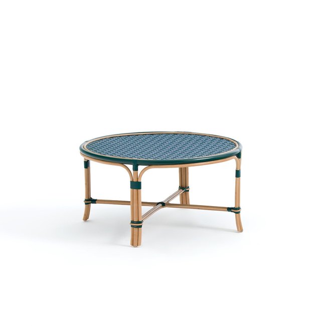 Table basse rotin et tressage, Bogota Couleur vert multicolore <span itemprop=