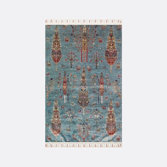 Ковер ATK 09 бирюзовый SO'HOME