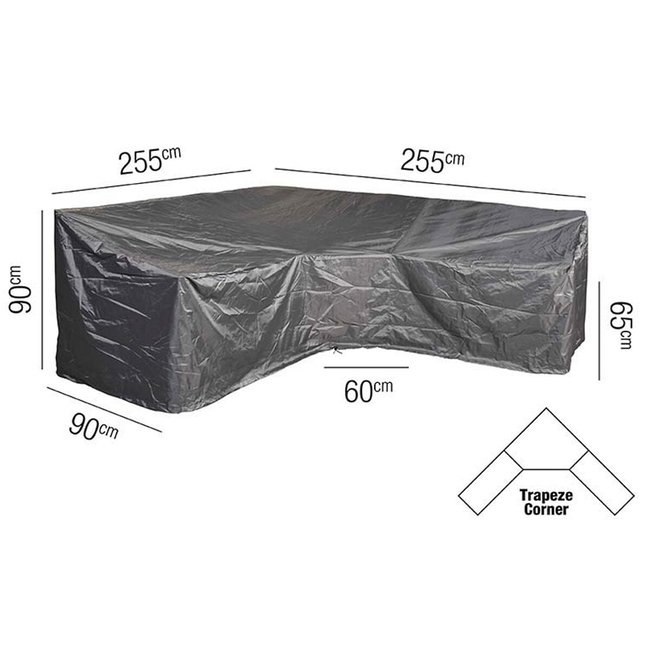 Garden Trapeeze Lounge Set Cover 255x255cm, grey, AEROCOVER