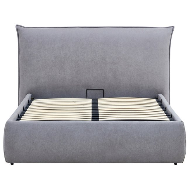 Lit coffre - POLA Couleur gris <span itemprop=