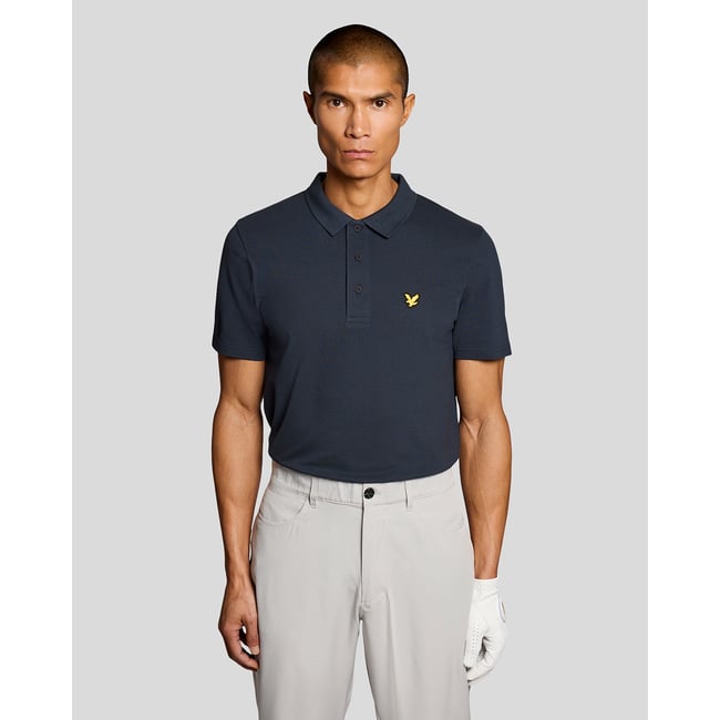 Polo technique bleu foncé marine <span itemprop=