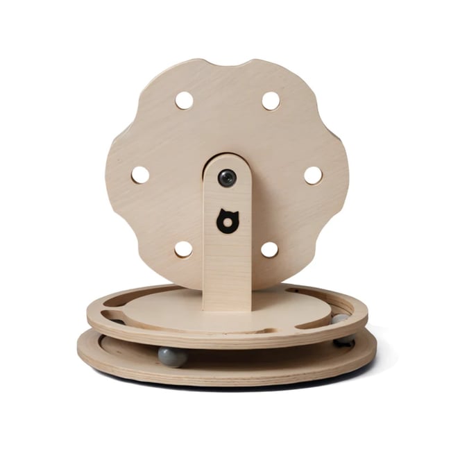 Jouet tour de jeu en bois pour chat Joly Whirl beige <span itemprop=