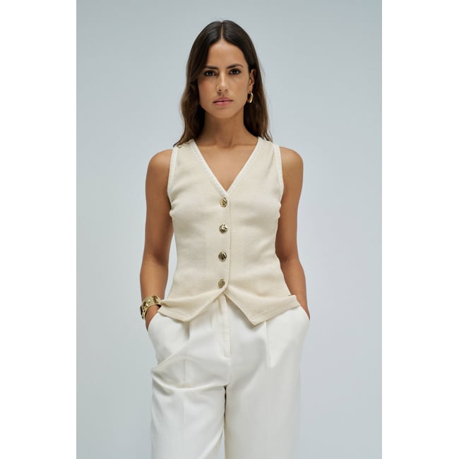 COLETE EN MAILLE blanc <span itemprop=