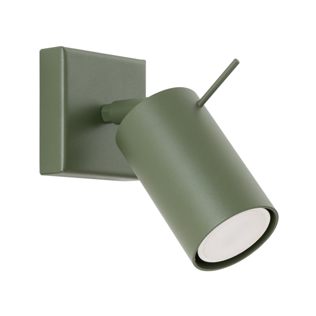 Applique Acier Vert Olive GU10 1 Ring Couleur vert <span itemprop=
