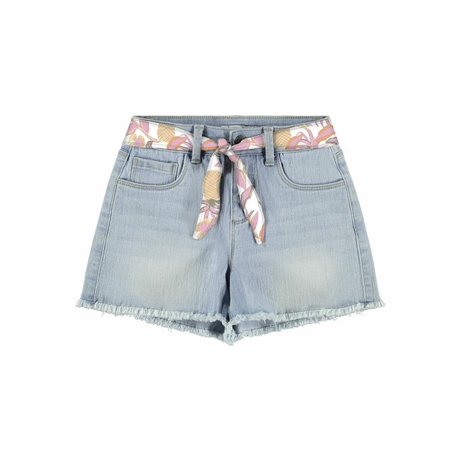 Pantaloncini di jeans con cintura blu denim NAME IT