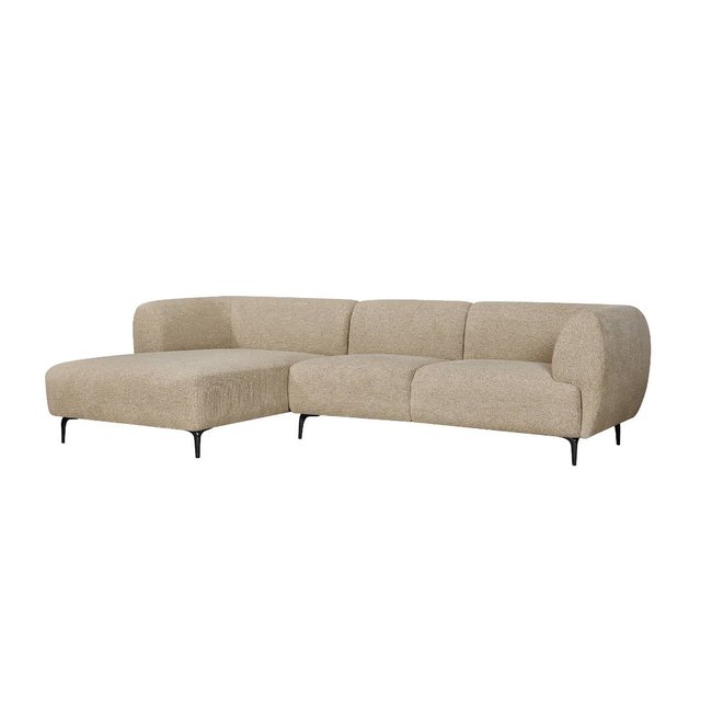 Canapé d'angle Sacha Couleur beige <span itemprop=