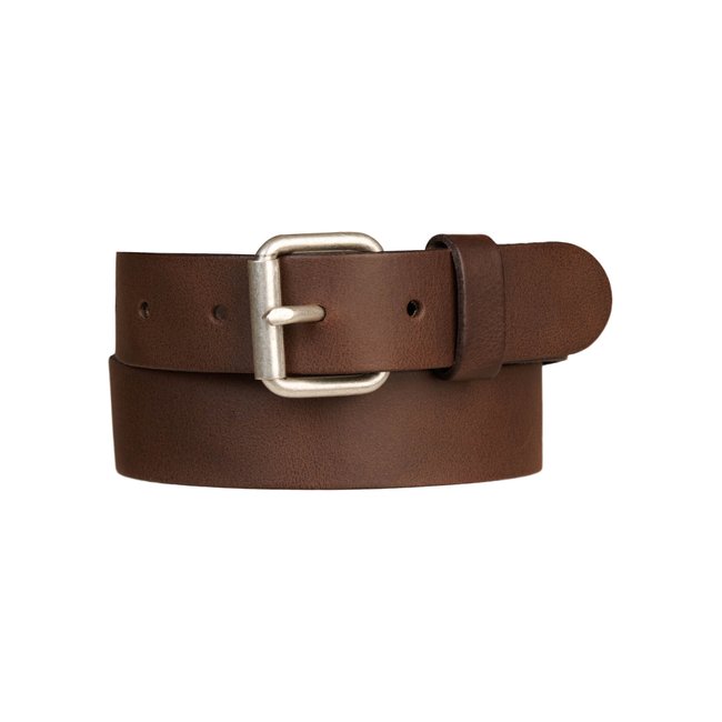 Ceinture en cuir marron brown <span itemprop=