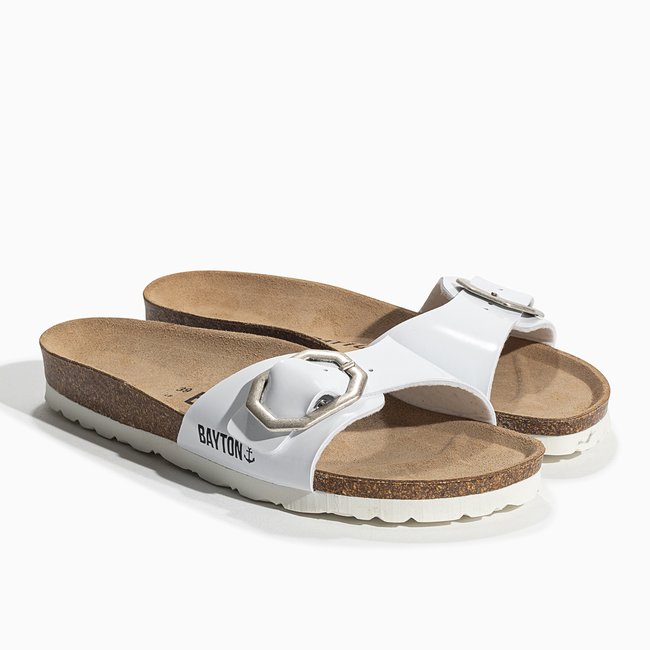 Sandales ZEPHYR pour femme blanc <span itemprop=