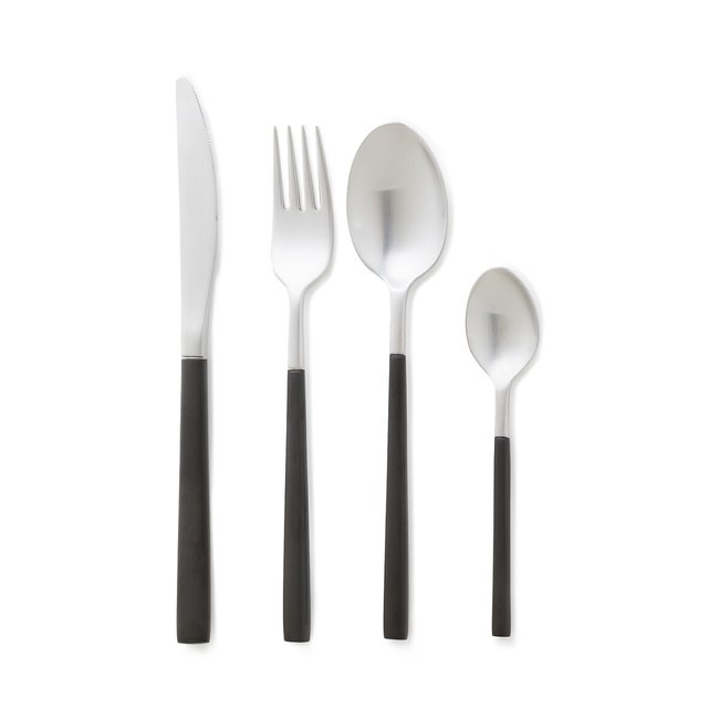 16-teiliges Besteck-Set aus Edelstahl Jena inox/schwarz AM.PM