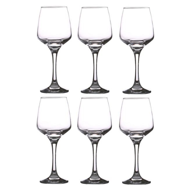Lot de 6 verres à vin 29.5cl LAL Couleur v021707 <span itemprop=