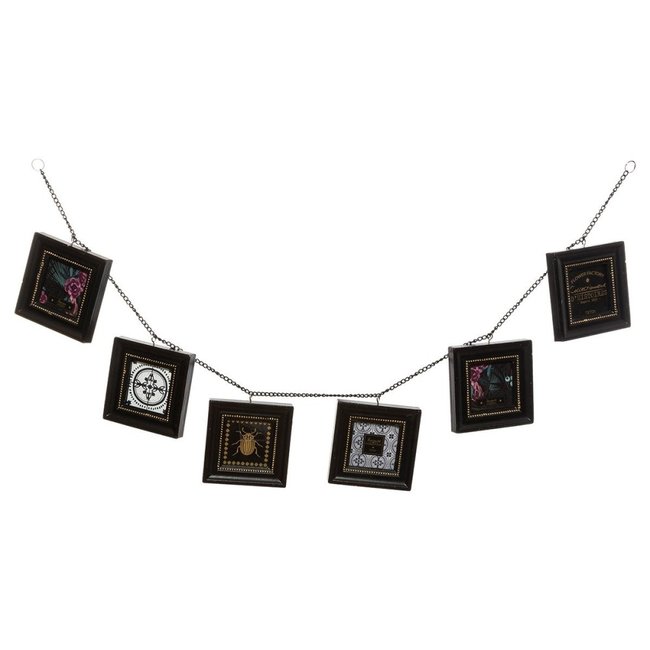 Guirlande 6 Photos Flower Couleur noir <span itemprop=