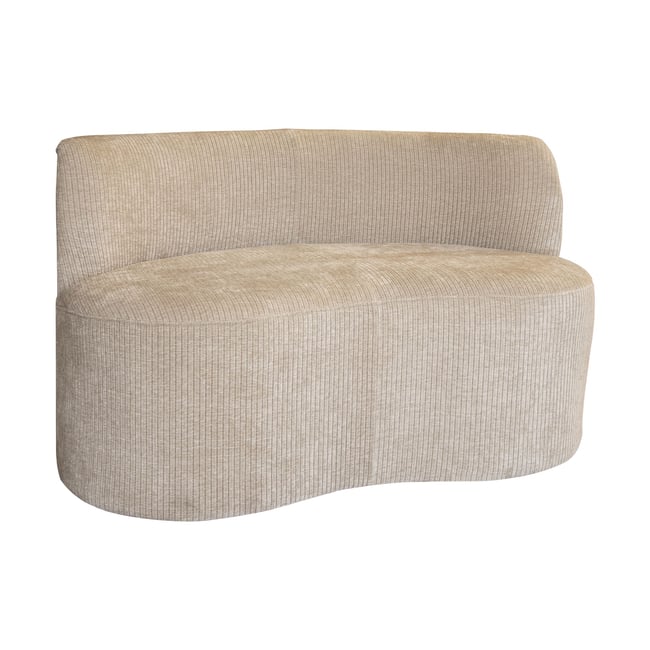 Canapé en tissu bouclette, COME Couleur beige <span itemprop=