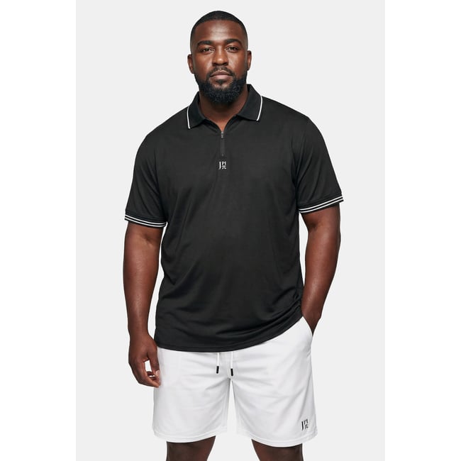 Polo technique spécial tennis noir <span itemprop=