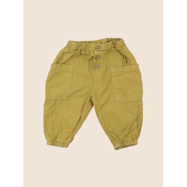 Pantalon - Etat satisfaisant jaune <span itemprop=