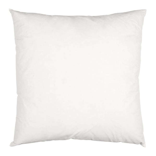 Coussin plumes de canard garnissage  50 x 50 cm blanc <span itemprop=