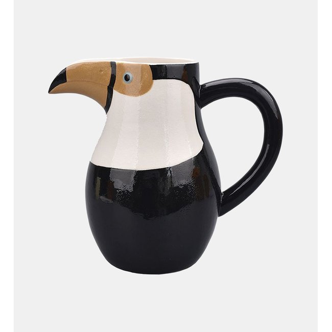 Pichet décoratif toucan noir Couleur noir <span itemprop=