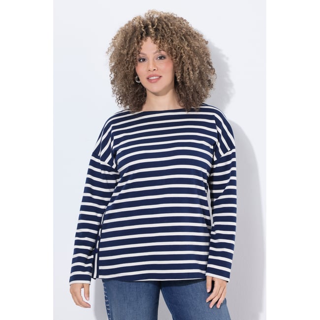 T-shirt à rayures, coupe oversize - ULLA POPKEN