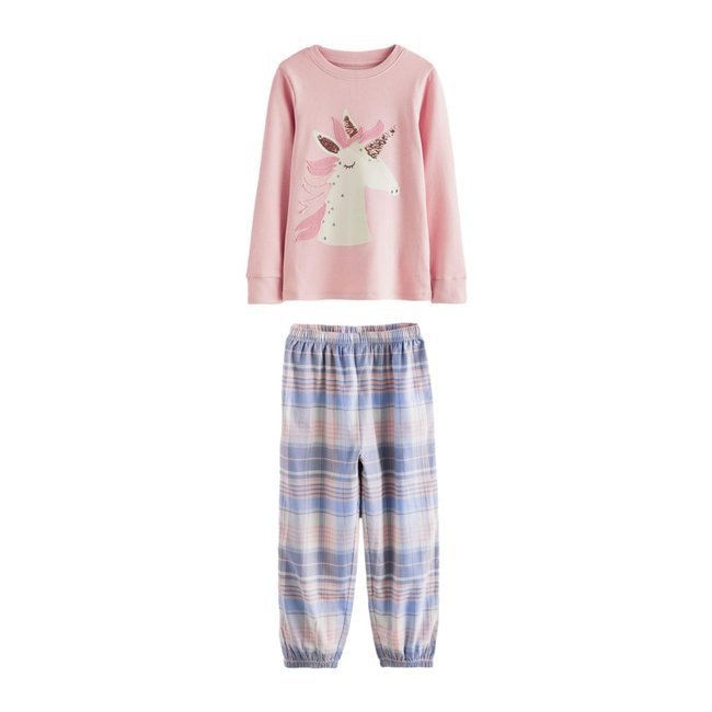 Pyjama avec bas tissé, lot de 1 rose <span itemprop=