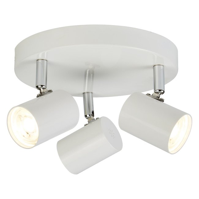 Adjustable White 3 Light Ceiling SpotLight, white, SO'HOME