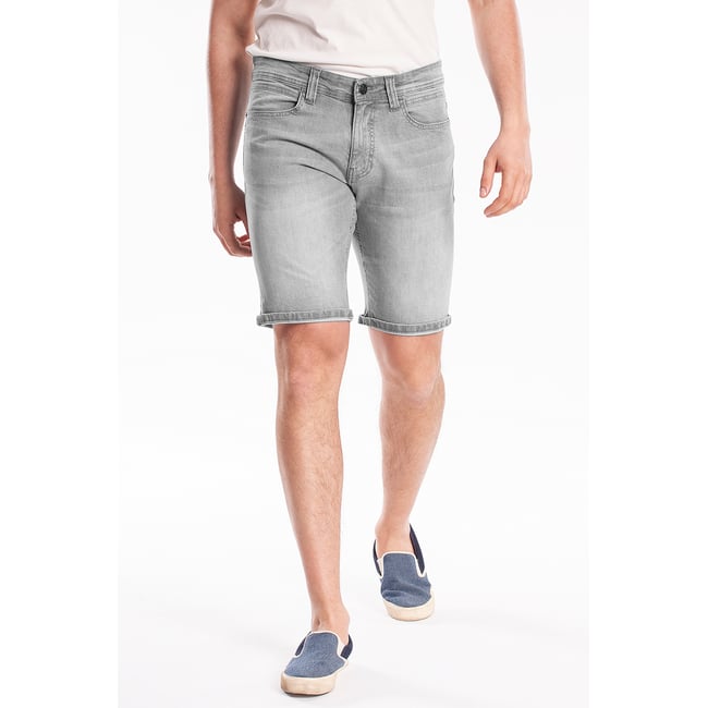 Bermuda denim stretch Fibreflex® CORGI gris <span itemprop=