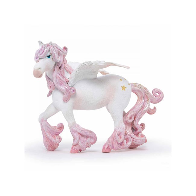 Figurine Pégase féerique rose <span itemprop=